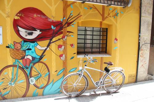 The photos of valencia street art bike tour