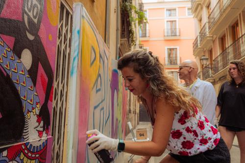 Taller de Grafiti de David de Limón y tour en bici de arte urbano