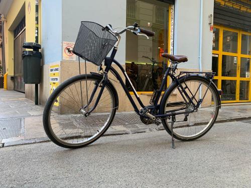 The photos of second-hand btwin city bike