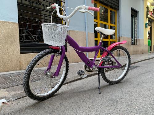 The photos of second-hand kid`s bike