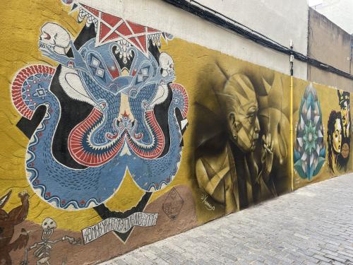 Les photos de visite privée du street art de valence