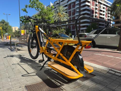Les photos de vélo électrique family cargo longtail