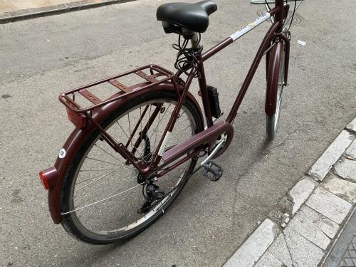 The photos of second-hand btwin city bike