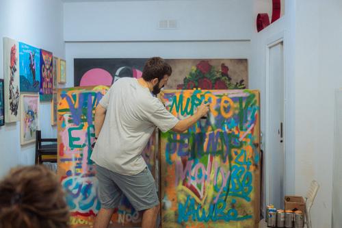 Taller de Grafiti de David de Limón y tour en bici de arte urbano