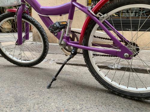 The photos of second-hand kid`s bike