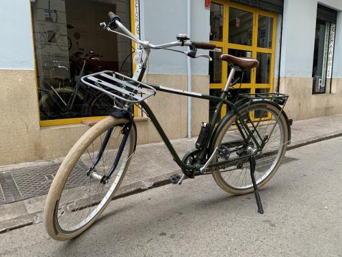 The photos of second-hand btwin city bike