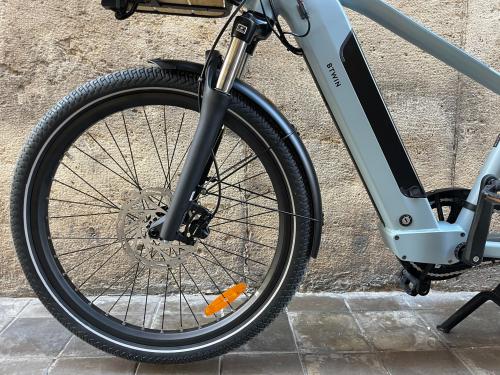 The photos of family cargo longtail e-bike