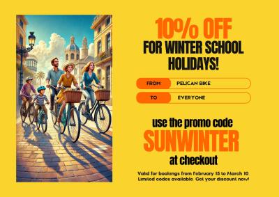 winter school holidays 10% off