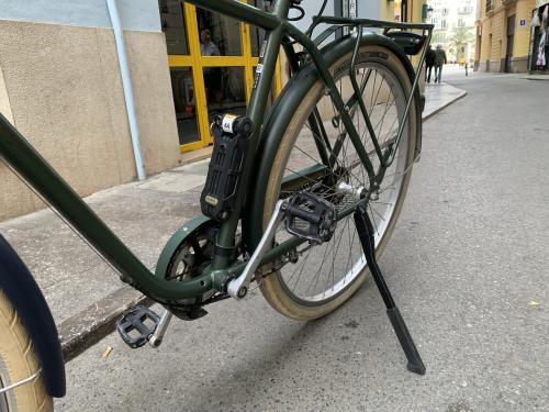 The photos of second-hand btwin city bike