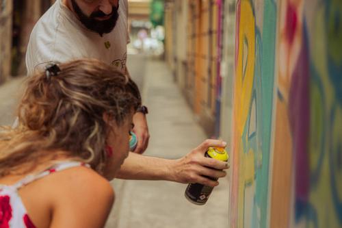 Taller de Grafiti de David de Limón y tour en bici de arte urbano