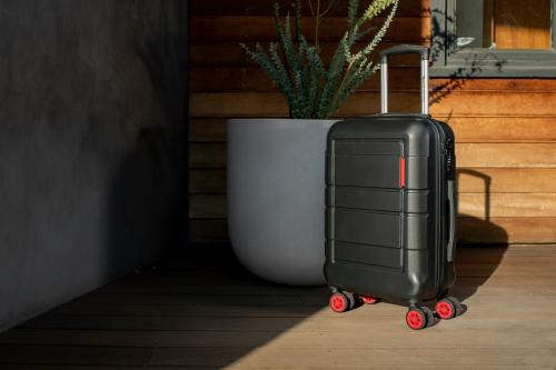 The photos of luggage storage