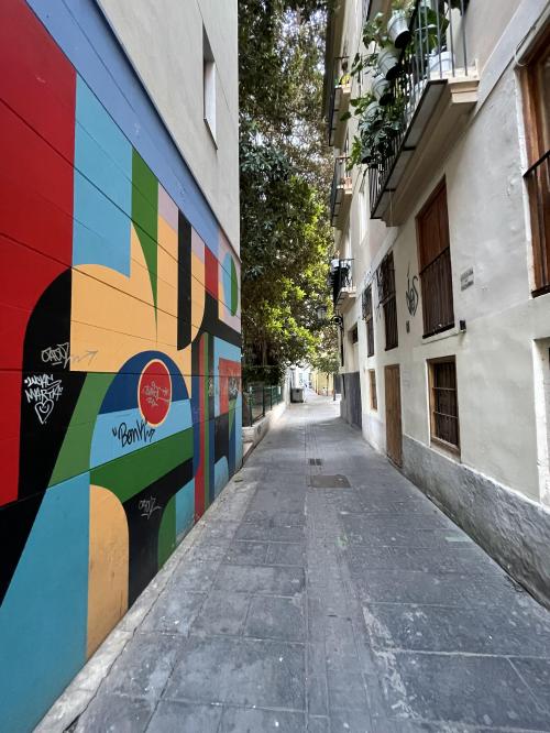 De foto`s van valencia street art-fietstocht